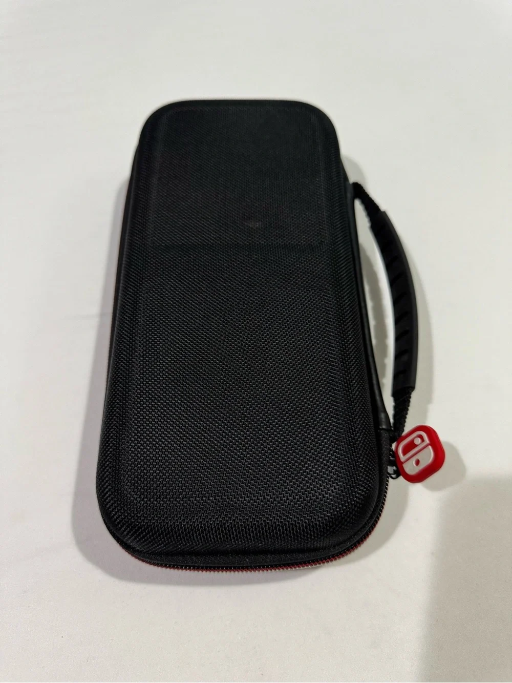 Nintendo Switch Official Hard Shell Travel Carrying Case Black Red Zipper
